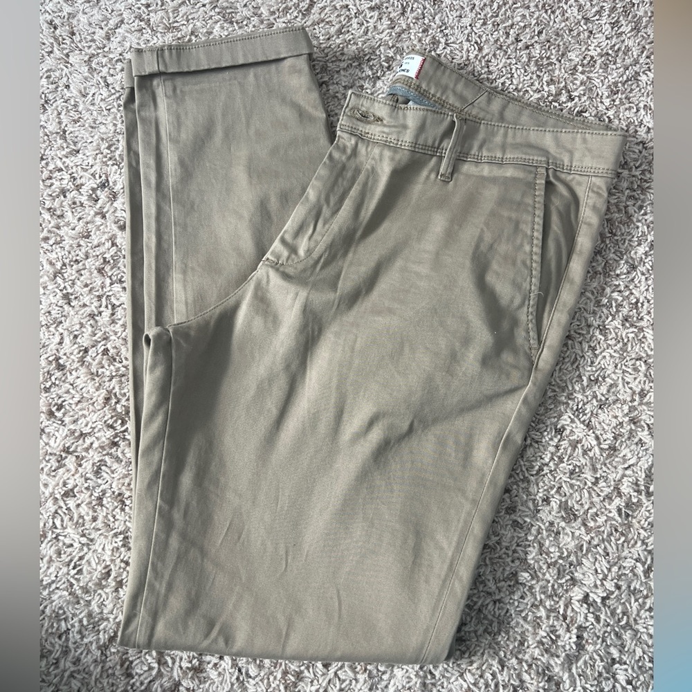 Khaki Slim-Fit Pants